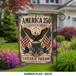 America 250th Garden Flag Patriotic USA