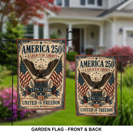America 250th Garden Flag Patriotic USA