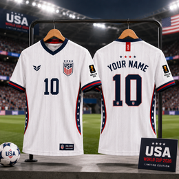 USA World Cup 2026 Personalized Jersey | Custom Name & Number Gift for Soccer Fans