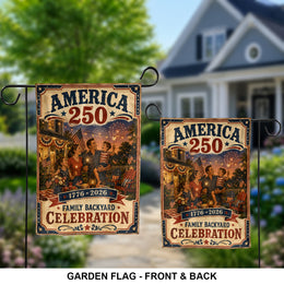 250 Years of Freedom USA Garden Flag