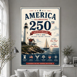America 250 Eagle Patriotic Wall Art Celebrating Freedom