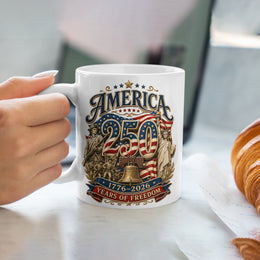 1776 to 2026 America Mug – A Tribute to Liberty