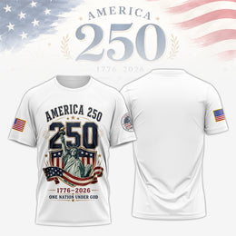 America 250th Celebration Shirt, Patriotic USA Shirt