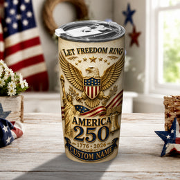 Statue of Liberty 1776–2026 Tumbler, America 250th Freedom Design