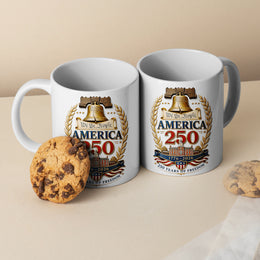 250 Years Strong America Mug for Patriots and Veterans