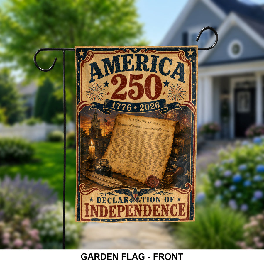 American Independence 250th Garden Flag Decor
