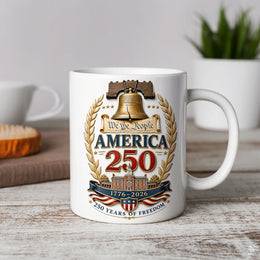 250 Years Strong America Mug for Patriots and Veterans