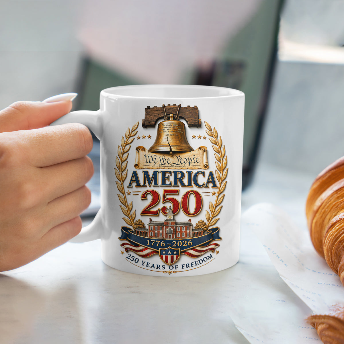 250 Years Strong America Mug for Patriots and Veterans