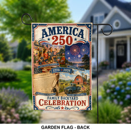 America 250th Patriotic Yard Flag for Outdoor