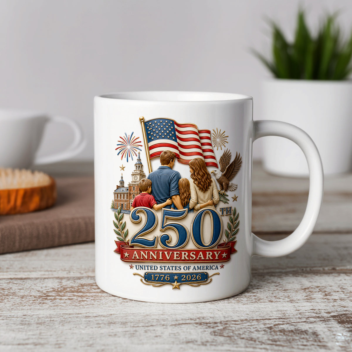 Land of the Free 250th Anniversary Mug