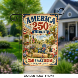 Patriotic 250th Anniversary America Garden Flag