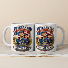 America 250 Years Proud Mug with Historic USA Design