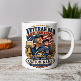 America 250 Years Proud Mug with Historic USA Design
