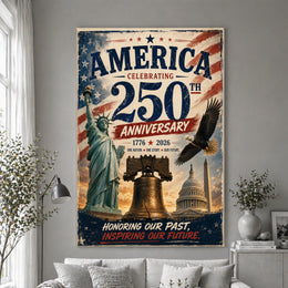 America250 Celebration Wall Art for Home, Office and Gifts
