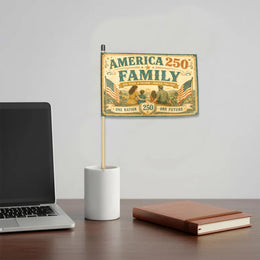 America 250th Patriotic Stick Hand Flag