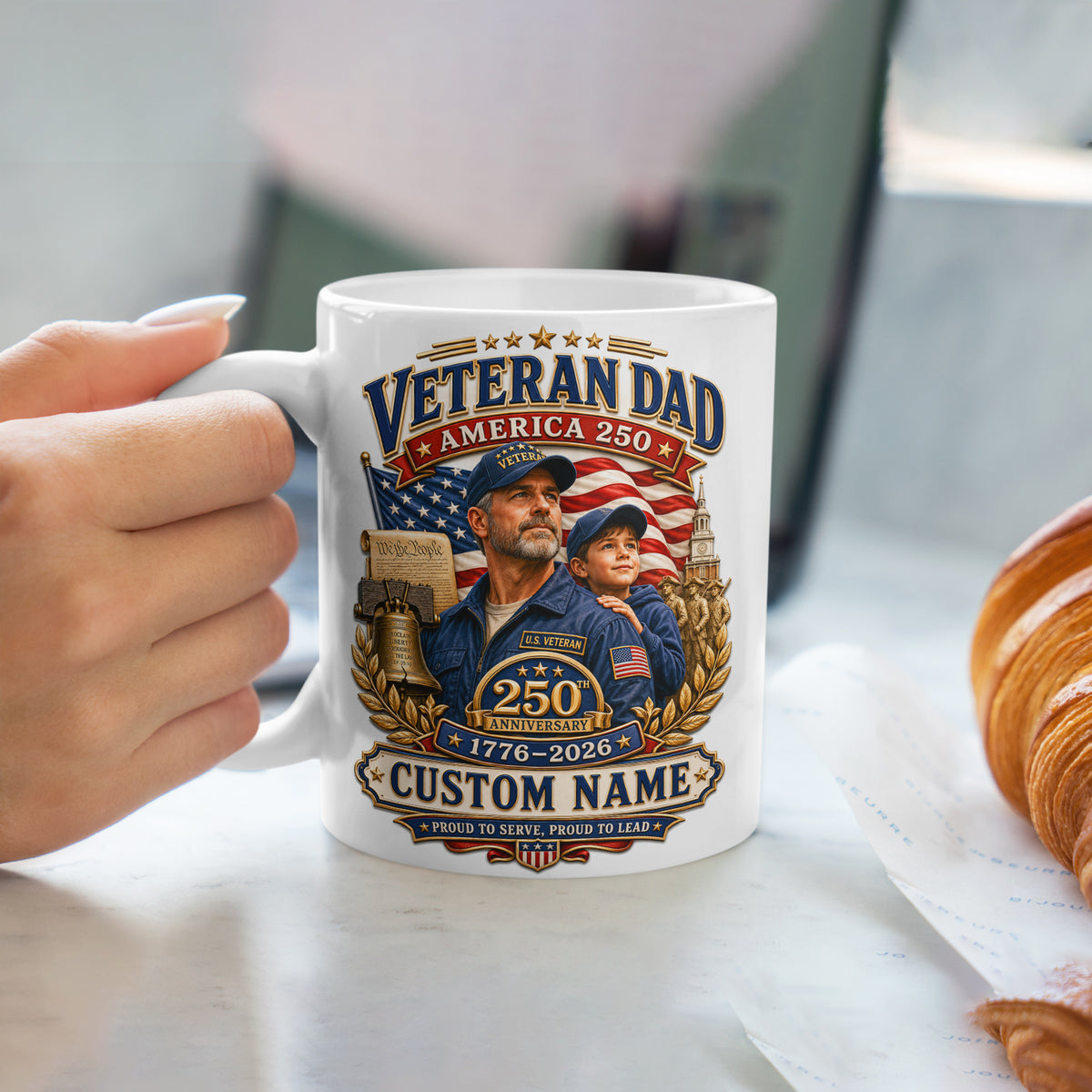 America 250 Years Proud Mug with Historic USA Design