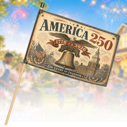 USA 250th Celebration Small Hand Flag