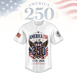 USA 250th Anniversary Patriotic Sports Jersey, 1776–2026 Freedom Jersey