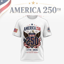 America 250th Shirt, Patriotic 250 Years Strong Shirt