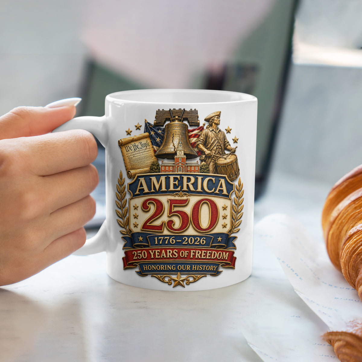 1776–2026 Patriotic Keepsake Mug for America Lovers
