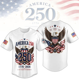USA 250th Anniversary Patriotic Sports Jersey, 1776–2026 Freedom Jersey