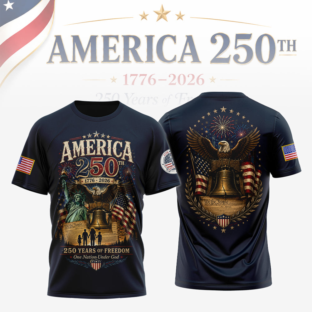 250 Years Strong America Shirt, 1776–2026 Patriotic Shirt