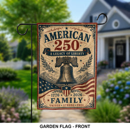 1776-2026 America Garden Flag Patriotic Decor