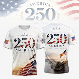 America 250th Freedom Shirt, USA Patriotic Anniversary Shirt