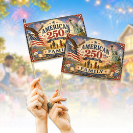 America 250th Celebration Handheld USA Flag