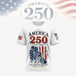 America 250th 1776–2026 Shirt, Patriotic Celebration Shirt