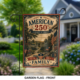 USA 250th Anniversary Yard Banner Garden Flag