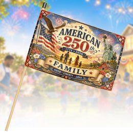 America 250th Celebration Handheld USA Flag