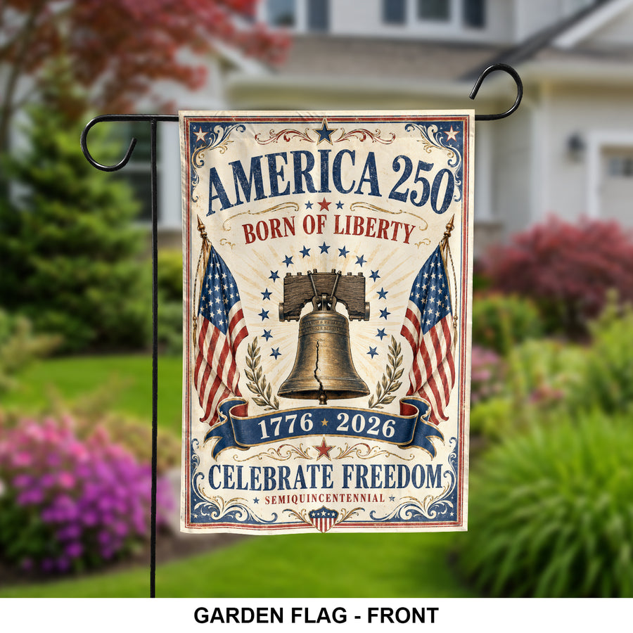 250th Anniversary USA Garden Flag Outdoor Decor