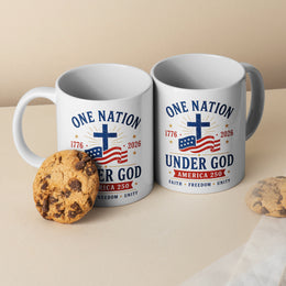 Celebrate America’s Story 1776–2026 Patriotic Mug