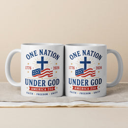 Celebrate America’s Story 1776–2026 Patriotic Mug