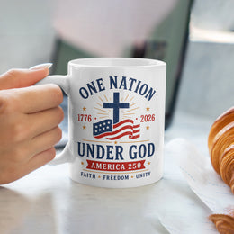 Celebrate America’s Story 1776–2026 Patriotic Mug