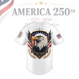 America 250th Game Day Patriotic Baseball Jersey, USA Independence Jersey