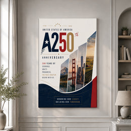 America 250 Founding Spirit Commemorative Patriotic Poster