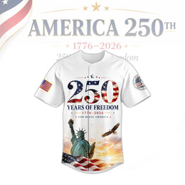 1776–2026 Patriotic USA Baseball Jersey, America 250th Celebration Jersey
