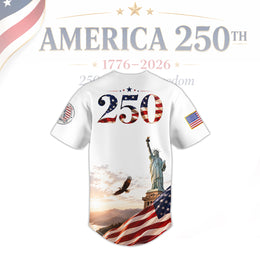 1776–2026 Patriotic USA Baseball Jersey, America 250th Celebration Jersey