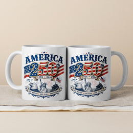 250 Years of Liberty America Mug – Historic Anniversary Gift