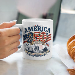 250 Years of Liberty America Mug – Historic Anniversary Gift