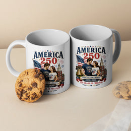 1776–2026 America Mug for Celebrating Freedom at Home