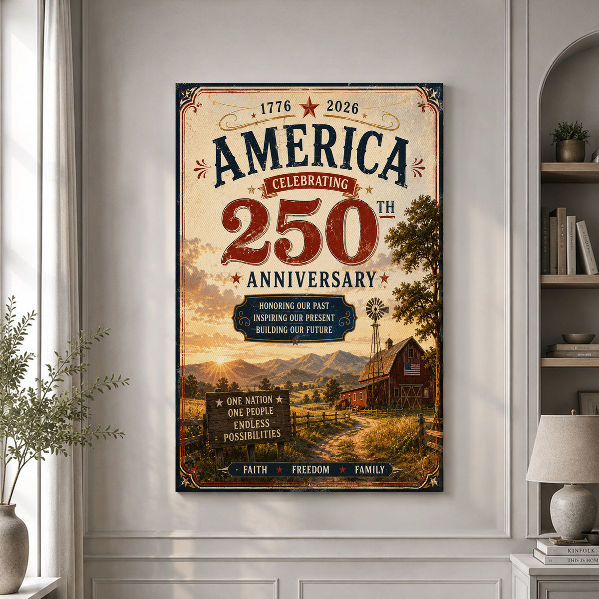 America 250 Legacy of Freedom Wall Decor and Artwork