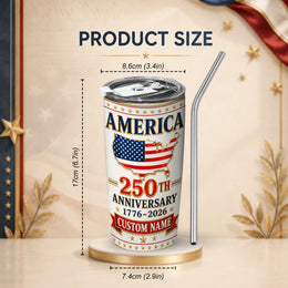 Liberty Lives On America 250 Tumbler, Patriotic USA Design