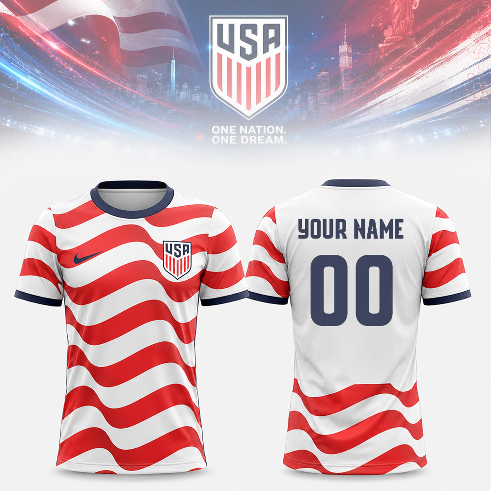 USA World Cup 2026 Personalized Soccer Jersey – Custom Name & Number