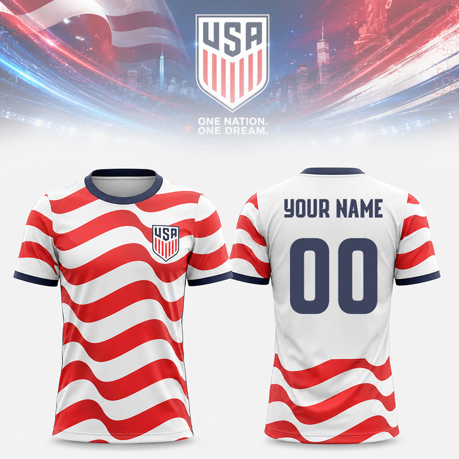 USA World Cup 2026 Personalized Soccer Jersey – Custom Name & Number