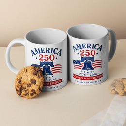 America’s 250th Birthday Mug – Freedom, Liberty & Pride