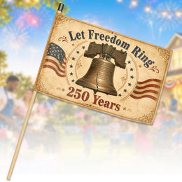 America 250 Years Patriotic Hand Waving Flag