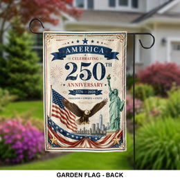 America 250 Years Garden Flag Patriotic Gift
